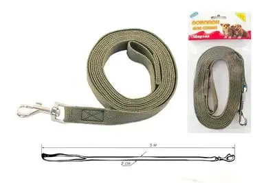 Купить yami-yami амуниция поводок брезентовый, импорт. карабин для собак, зеленый
