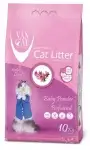 Van Cat комкующийся наполнитель для кошек без пыли с ароматом детской присыпки, пакет