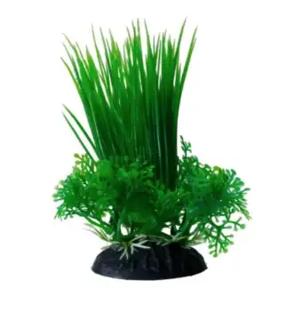 Купить homefish Растение для аквариума Лилеопсис зеленый пластиковое с грузом