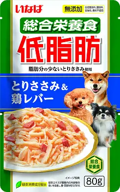 Inaba ТЭИСИБО влажный корм для собак в желе куриное филе с куриной печенью (пауч)