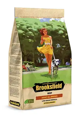 Brooksfield Low Grain Adult Dog All Breeds Beef сухой корм для взрослых собак всех пород с говядиной и рисом